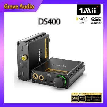 1Mii DS400 Усилвател за слушалки КПР, Тенис на усилвател Hi-Res Hi-Fi Стерео Аудио Преносим ES9038Q2M 768K/32Bit DSD512