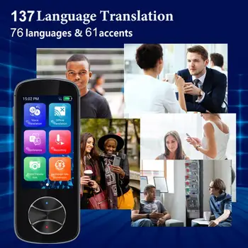 Нов преносим преводач езици V10 137 езици, двупосочен WiFi в реално време/самостоятелен пост/прехвърляне на снимки