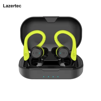 Стерео слушалки Bluetooth Lazertec TWS с двойно стил на носене, Спортна Безжична Слушалка За Бягане на открито, Водоустойчиви слушалки Ipx7