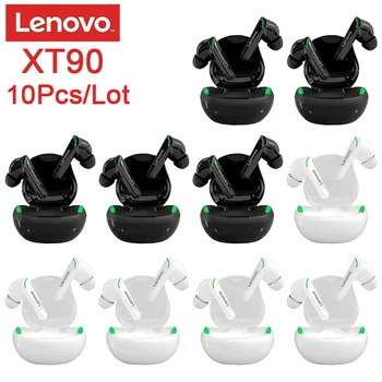 10 бр. Игрални слушалки Lenovo XT92 TWS Bluetooth 5.1 С Ниска Латентност, Безжични, С Микрофон, с Шумопотискане и Стереофоническими бас