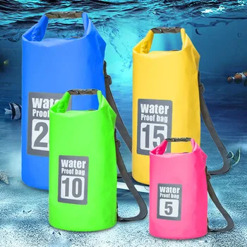 10Л 15Л Водоустойчива раница за плуване, чанта за съхранение, за да сърфирате, Регулируем Преносима чанта за рафтинг, гмуркане, Суха чанта за използване на брега на морето, Пясъчен плаж