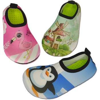 20-33 # Детска Плажна бързосъхнеща обувки за плуване, Боси, Меки чорапи за гмуркане, Плажни чорапи за йога, обувки за баня