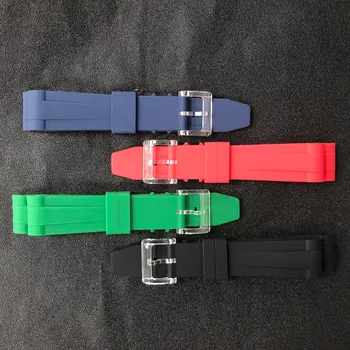 20 мм светещи въжета Силикон каишка за часовник Мъжки Женски Каишка Червено Синьо Зелено лента за Аксесоари часа