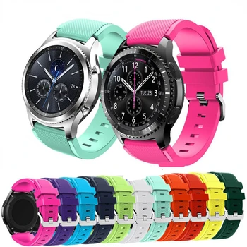 22 мм Силикон каишка за Samsung Galaxy Watch 3 45 mm/huawei Watch GT2 46 мм/Gear S3 Каишка за часовник Гривна Каишка за Amazfit GTR 47 мм