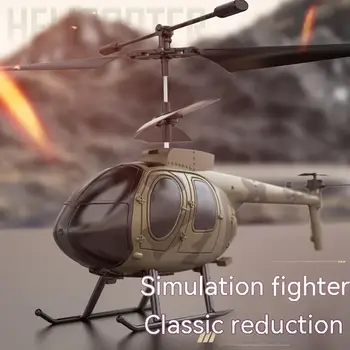3,5-канален имитация на военен самолет MD500 модел хеликоптер с дистанционно управление мултифункционална електрическа играчка с дистанционно управление на връщането на един ключ