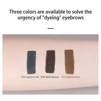 3-цветен Крем за оцветяване на вежди, Устойчив Водоустойчив, выцветающий Крема за боядисване на вежди, Средство за полагане на Грим на очите TSLM1