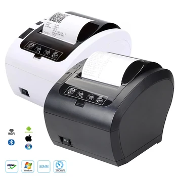 80 мм Термален принтер Проверка POS Принтер за плащане на Безжични WIFI/Bluetooth Принтер 300 м/с Автоматичен Нож Android/iOS/Windows ESC/POS