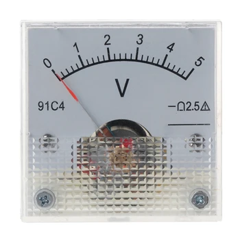 91C4 Волтметър за постоянен Ток-Аналогов Панел Измерване на Напрежение, Механически Указател Тип 3/5/10/15/20/30/50/100/150/250 В