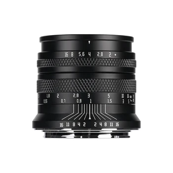 AstrHori 50 мм F2 Полнокадровый Ръчен обектив с Голяма Бленда за Sony E Panasonic L M43 Nikon Z Fuji X Canon R EOSR Canon EOS M