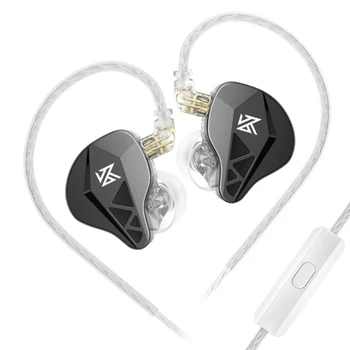 C1FB KZ-EDXS, спортни слушалки, Слушалки-втулки 10 мм, динамичен монитор, слушалки с микрофон