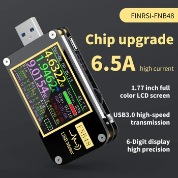 FNB48 Волтметър Амперметър Ток Тестер Капацитет за Бързо Зареждане на Протокол Инструмент PD Trigger Амперметър USB Тестер QC4 PD3.0 2,0 PPS