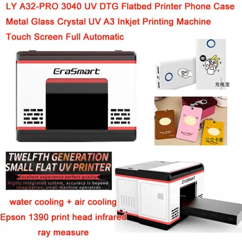 LY A32-PRO 3040 UV DTG Плосък Принтер Калъф За Телефон Метално Стъкло Кристал UV мастилено-струен A3 Печатна Машина Сензорен Екран, Напълно Автоматична