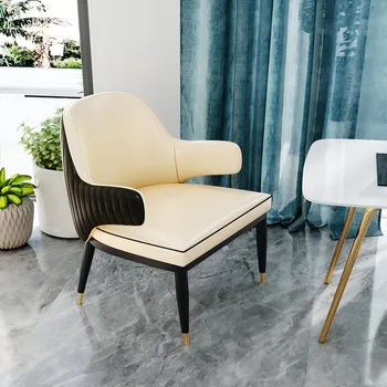 Nordic light luxury ins креативен модерен минималистичен домашен ресторант, индивидуално стол за почивка