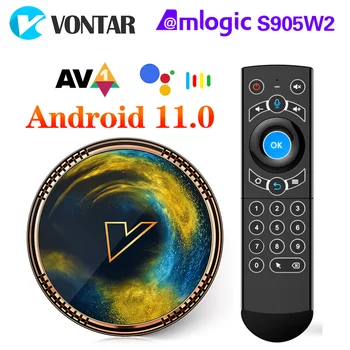 VONTAR X2 Smart TV Box Android 11 Amlogic S905W2 с 2 GB 16 GB Поддръжка на 4K 60fps AV1 2,4 и 5G Wifi BT4.0 мултимедиен плейър 4 GB 32 GB 64 GB