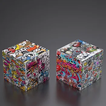 Zcube Персонализиран Принт Magico Cubo 3x3 Забавна Карикатура Скорост на Магически Куб Графити 3x3x3 Картини Модел Rubix Пъзел Играчка