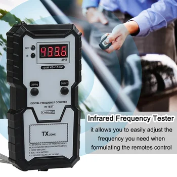 Авто Дистанционно управление Инфрачервен ключ честотен тестер 100 М-1 Ghz 4-битов електронен инфрачервен уред за измерване на честотата на BJ-501