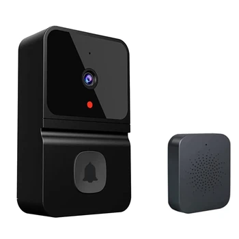 Безжична камера за видеодомофон с wi-fi перезвоном, домофон HD нощно виждане Wifi, Акумулаторна батерия звънец за сигурност