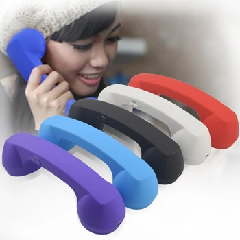 Безжична телефонна слушалка в ретро стил и фиксирани телефонни тръба, приемници, слушалки за мобилен телефон с удобна звънец