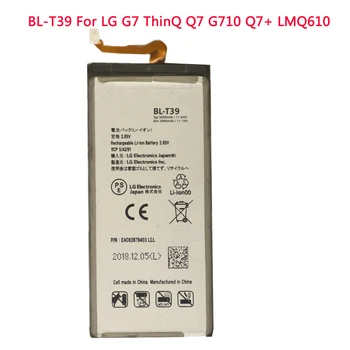 Висок клас Батерия BL-T39 3000 mah За LG G7 G7 + G7ThinQ LM G710 ThinQ G710 Q7 + LMQ610 BL T39 За Подмяна на мобилен телефон Bateria