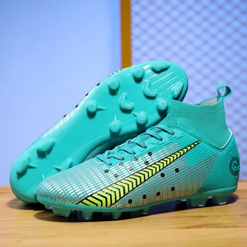 Висок клас футболни обувки за тренировки Messi, здрава лека обувки за футзала, Удобни маратонки на Едро 31-48 Размер