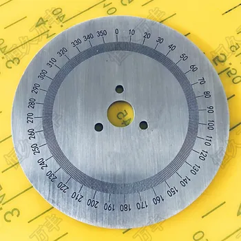 Външен диаметър: 80 мм Ъгъл диск от неръждаема стомана с циферблат на 360 градуса през Цялата 80 # 10 # 2
