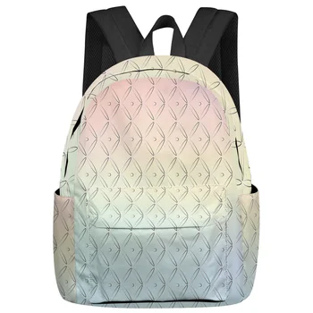 Геометричен Обикновен минималистичен раница, ученически чанти за момичета, чанта за книги, мъжки чанти за лаптоп, Mochila