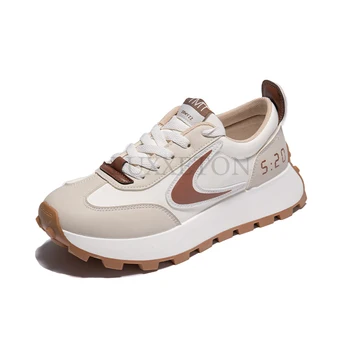 Дамски маратонки, обувки на платформа, Дишаща Здрава Модни и ежедневни спортни обувки, дамски градинска обувки Forrest Gump, дамски обувки на плоска подметка