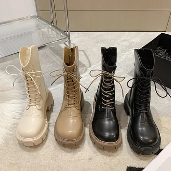 Дамски обувки Martin; сезон Есен 2023; Нови обувки Martin; сезон Пролет-есен; Универсални обувки със средна дължина на висок ток J-f29