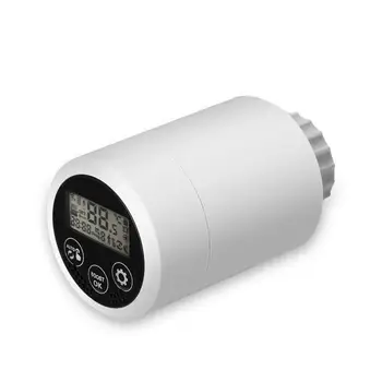 Дигитален дисплей, Бял Клапан за регулиране на температурата, Съвместимо приложение, Умен Радиаторный клапан, Умен Домашен Радиаторный Термостат Mini