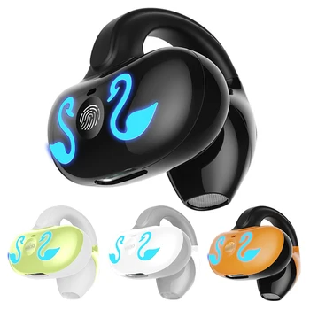 Единични безжични спортни слушалки, водоустойчив Bluetooth-съвместими слушалки за движение, намаляване на шума, воздухопроводимость за тренировки във фитнеса