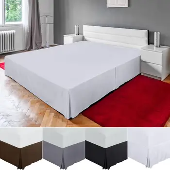 Елегантна пола за редовни легла в спалнята, меко Спално бельо хотелиерството качеството, однотонная пола-легло размер 
