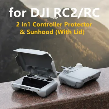 За DJI RC2 козирка за DJI Air 3/Mini Pro 3 RC козирка със Спомагателни панел 2-в-1 Защитен калъф Аксесоари