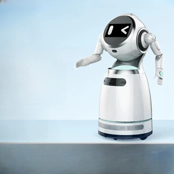 Интелигентен робот за търговска услуга, поздрав, заобикаляне на препятствия, патрули за сигурност, разпознаване на лица