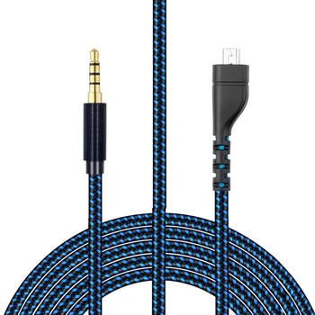 Кабелен тел за слушалки Arctis 3 5 7, позлатени свързване на проводник, Висок Опънат кабел на Едро