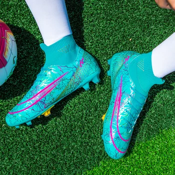 Качествена футболна обувки Mbappé Трайни леки футболни обувки Удобни Улични футболни обувки на Едро Маратонки 35-45 размери