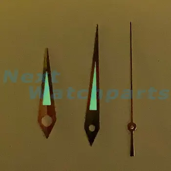 Комплекти зелени светещи стрелките за часа NH35A/NH36A/4R36 Механизъм 10/14,5/14,5 мм A10