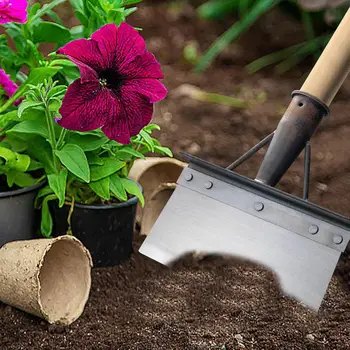 Лопата за почистване ферма мъх Градинска лопата от неръждаема стомана Мултифункционален марганцевый сплав за гаурдийских растения и цветя