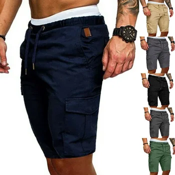 Мъжки Панталони Caro Sort Ежедневни Летни Спортни панталони Beac ym, обикновена Ластични панталони за джогинг