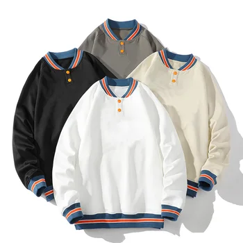 Мъжки блузи оверсайз Y2k, Облекла в стил хип-хоп, през Пролетта на Свободен Пуловер, Градинска облекло, Поло, Ежедневни мъжки hoody, Тениска, Спортни