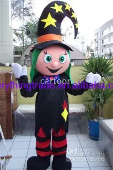 Нова гореща разпродажба за възрастни, талисман костюм на анимационен филм за момичета-клоуни, Плюшевое Коледа маскарадное рокля, Костюм талисман на Хелоуин