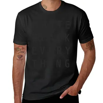 Нова матова черна тениска Everything (MKBHD), черна тениска, тениска оверсайз, спортни ризи за мъже