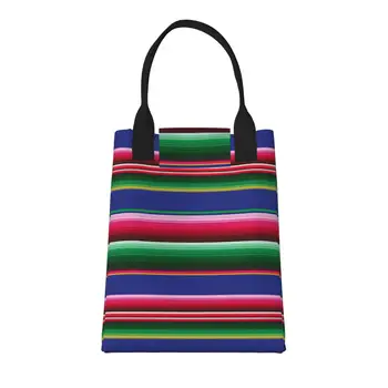 Нова модерна чанта за пазаруване в ивица с дръжки, множество пазарска чанта от здрав винтажной памучен плат