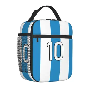 Номер 10 в Аржентина, изолирани чанти за обяд, чанта-хладилник, контейнер за храна, Чанта-тоут Diego Armando Franco, Обяд-бокс, чанта за хранене, Плажна пътна