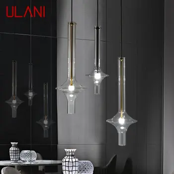 Окачен лампа ULANI Nordic Модерен стъклен дизайн, прости творчески висящи led осветителни тела за дома, спални