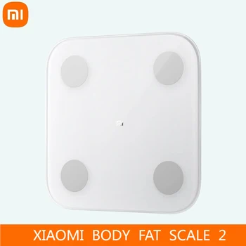Оригиналната скала на състава на тялото Xiaomi Smart Home 2 Mi Fit Smart App Mi Body Fat Scale 2 Bluetooth 5.0 Монитор с led дисплей