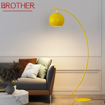Под лампа BROTHER Nordic Yellow за риболов, Модерна семейна хол, разтегателен диван в спалнята, творчески led декоративна лампа