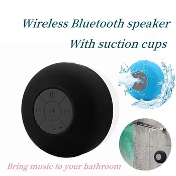 Портативен Bluetooth високоговорител Безжичен Водоустойчив С вендузи, Способен да поставите гласови указания в банята, Мини Безжична авто високоговорител