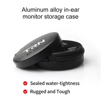 Пътен калъф TRN от алуминиева сплав, преносим калъф за съхранение на слушалки, водоустойчиви аксесоари за слушалки със защита от падане под налягане