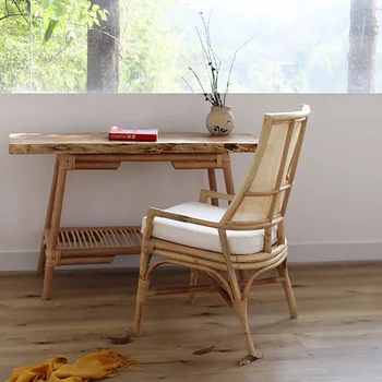 Скандинавските Трапезни Столове За Всекидневна Дизайнерски Къщи Ретро Един Облегалката На Стола Семейството Външен Творчески Отдих Стол От Ратан Б