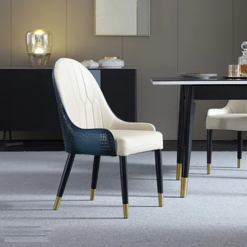 Съвременен стол за Трапезария от Скандинавски Кожата Индивидуален Дизайнерски Преносим Стол За Трапезария Sillas Plegables Кухненски Мебели MQ50CY